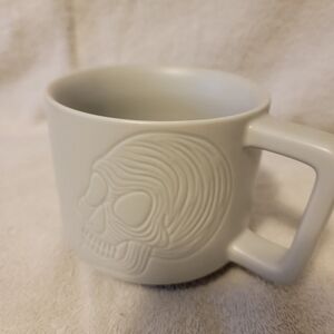 2019 Starbucks‎ Halloween Limited Edition White Skull Cermic Coffee Mug